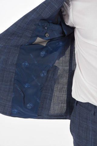 district check ACADEMY side vents 2-button suit drop 7R