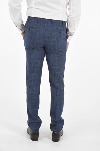 district check ACADEMY side vents 2-button suit drop 7R