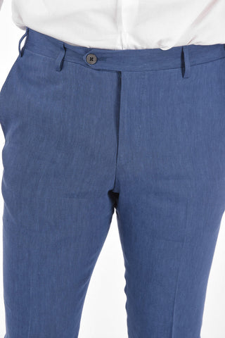 virgin wool and flax side vents 2-button ACADEMY suit drop 8R