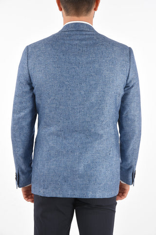 silk and cashmere GATE side vents 2-button blazer drop 7R