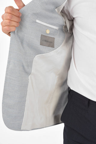 silk and cashmere side vents 2-button LEADER SOFT blazer drop 7R