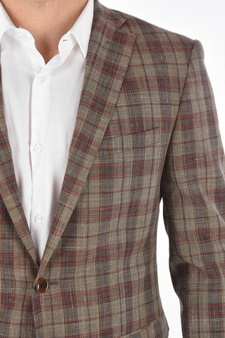 CC COLLECTION check side vents 2-button RESET blazer drop 8R