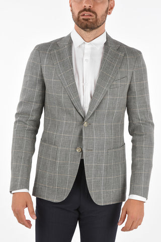 CC COLLECTION check side vents 2-button REWARD blazer drop 7R