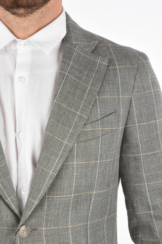 CC COLLECTION check side vents 2-button REWARD blazer drop 7R