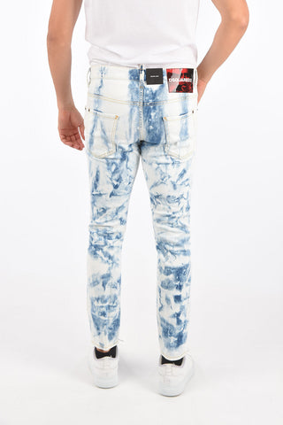 Stretch Cotton SKATER Acid Washed Jeans 16 Cm