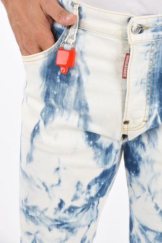 Stretch Cotton SKATER Acid Washed Jeans 16 Cm