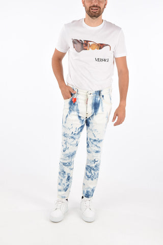 Stretch Cotton SKATER Acid Washed Jeans 16 Cm