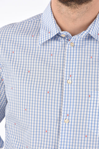Checked Monogram Embroidered Shirt
