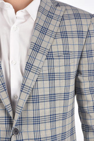 CC COLLECTION district check RESET 2-button blazer