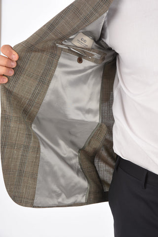 CC COLLECTION windowpane check RETAILORED 2-button blazer