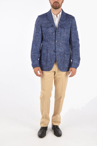 ID Linen IDENTITY 3 Button Utility Blazer