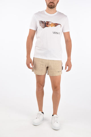 Printed Taylor Fit Crew-Neck T-Shirt