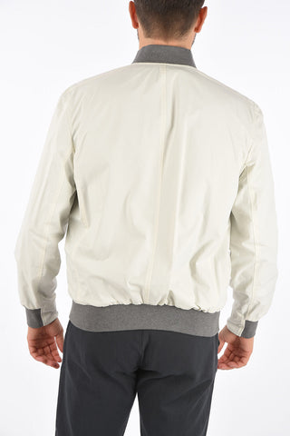Leather Reversible Bomber