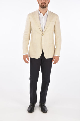 CC COLLECTION Wool and Linen REWARD 2-button blazer