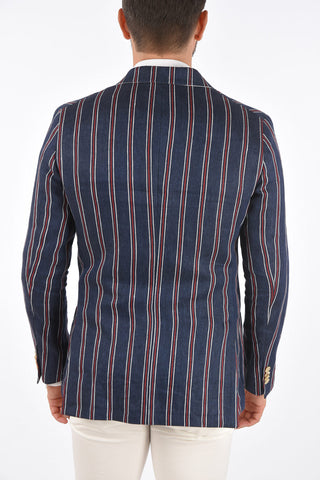 CC COLLECTION hairline striped REWARD double-breasted blazer