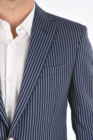 CC COLLECTION hairline striped REFINED 2-button blazer