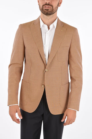 CC COLLECTION shephard's check REWARD 2-button blazer