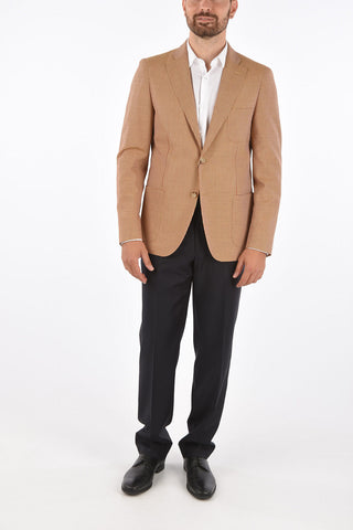 CC COLLECTION shephard's check REWARD 2-button blazer