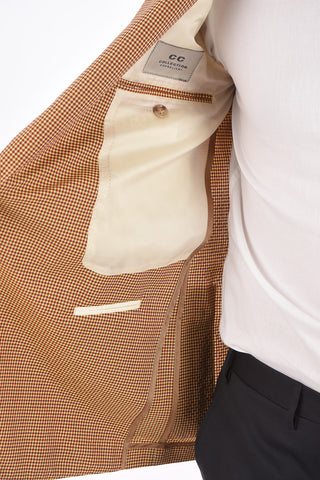 CC COLLECTION shephard's check REWARD 2-button blazer