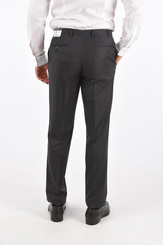 Extrafine Wool LEADER plain hem trousers