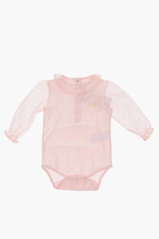 stretch cotton long sleeve bodysuit