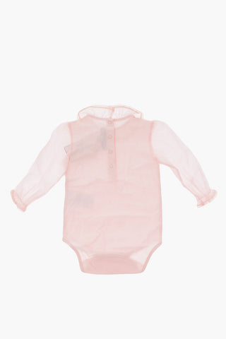 stretch cotton long sleeve bodysuit