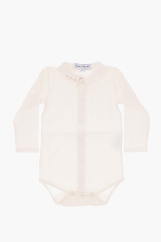 Body a manica lunga in cotone stretch