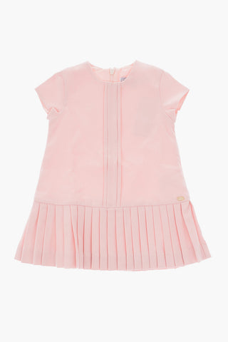 accordion dress with zip closure