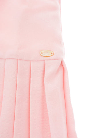 accordion dress with zip closure