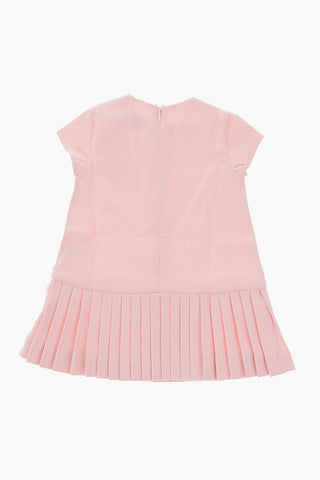 accordion dress with zip closure