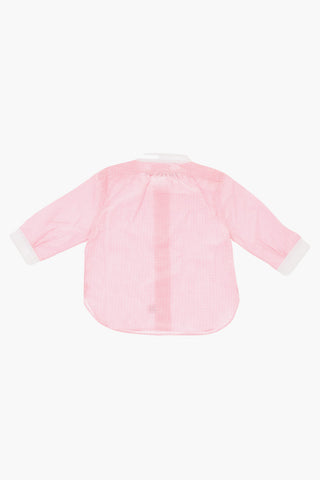 check mandarin collar shirt