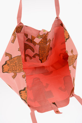 Crocodile print Tote bag