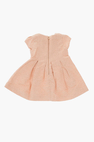 vestito a manica corta con chiusura zip