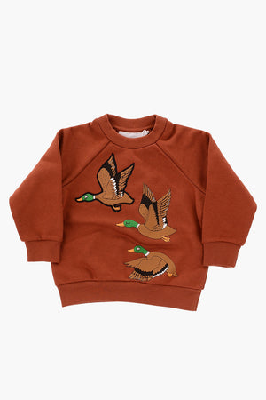 Duck crew-neck sweatshirt with Logp