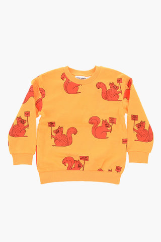All over squirrel printed crew-neck sweatshirt