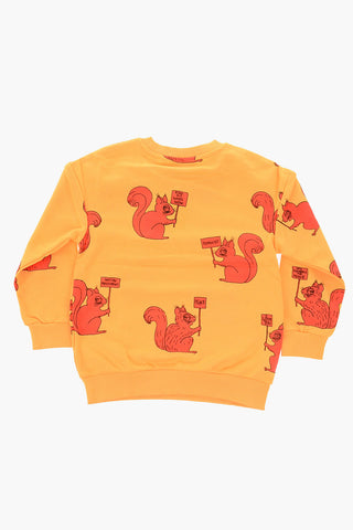 All over squirrel printed crew-neck sweatshirt