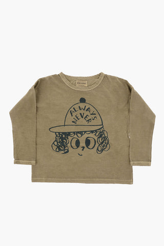 T-shirt stampata manica lunga