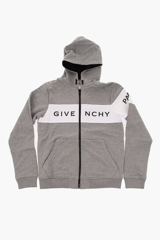 felpa hoodie con chiusura zip