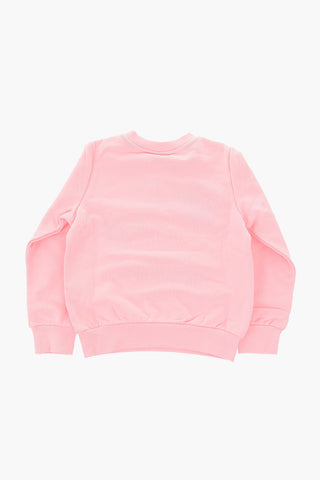 crew-neck sweatshirt with embroidery logo