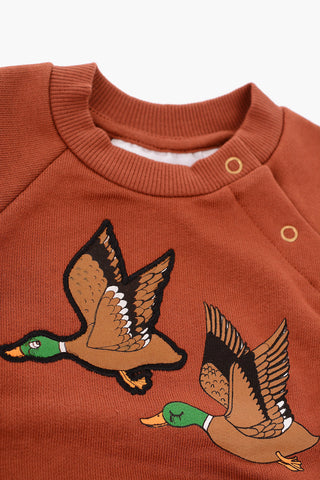 Duck crew-neck sweatshirt with Logp