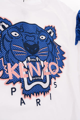 embroidered TIGER crew-neck sweatshirt