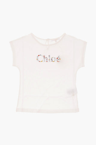 crew-neck t-shirt with embroidered logo