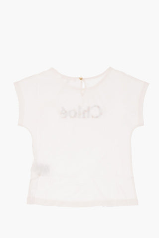 crew-neck t-shirt with embroidered logo