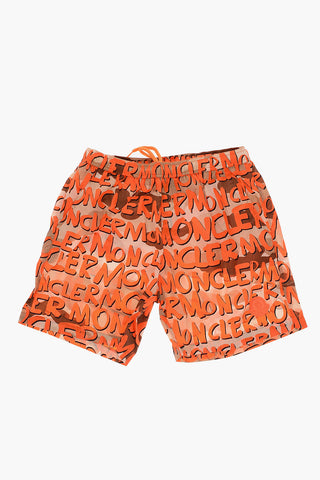printed swim shorts