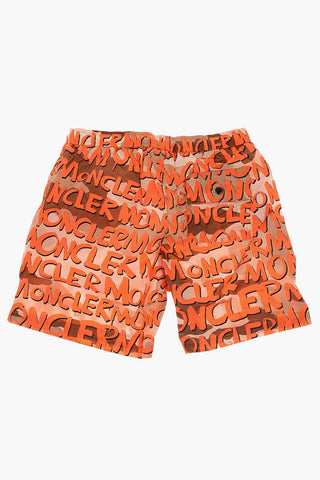 printed swim shorts