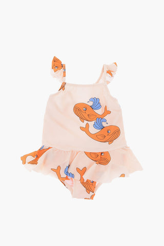 costume da bagno intero con stampa balena