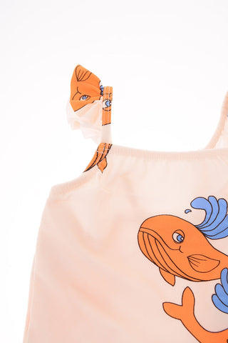 costume da bagno intero con stampa balena