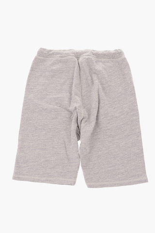drawstring waist sweat shorts