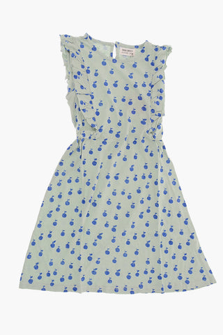 Printed crew-neck dress