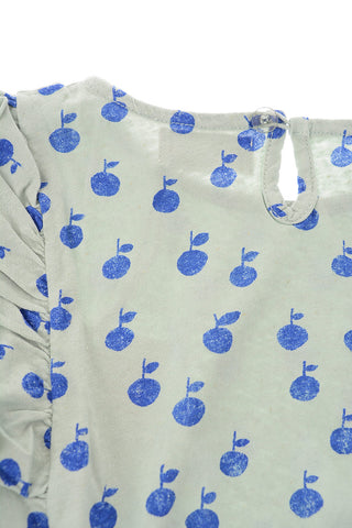 Printed crew-neck dress